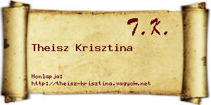 Theisz Krisztina névjegykártya